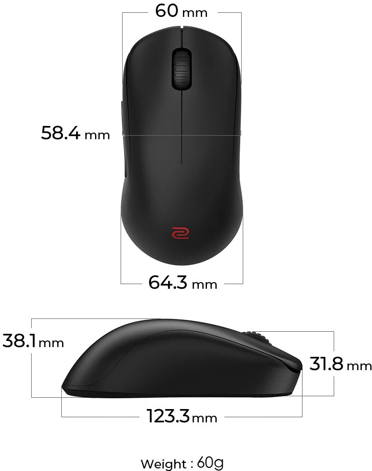 Benq - Rato BenQ ZOWIE U2-DW 4K Wireless