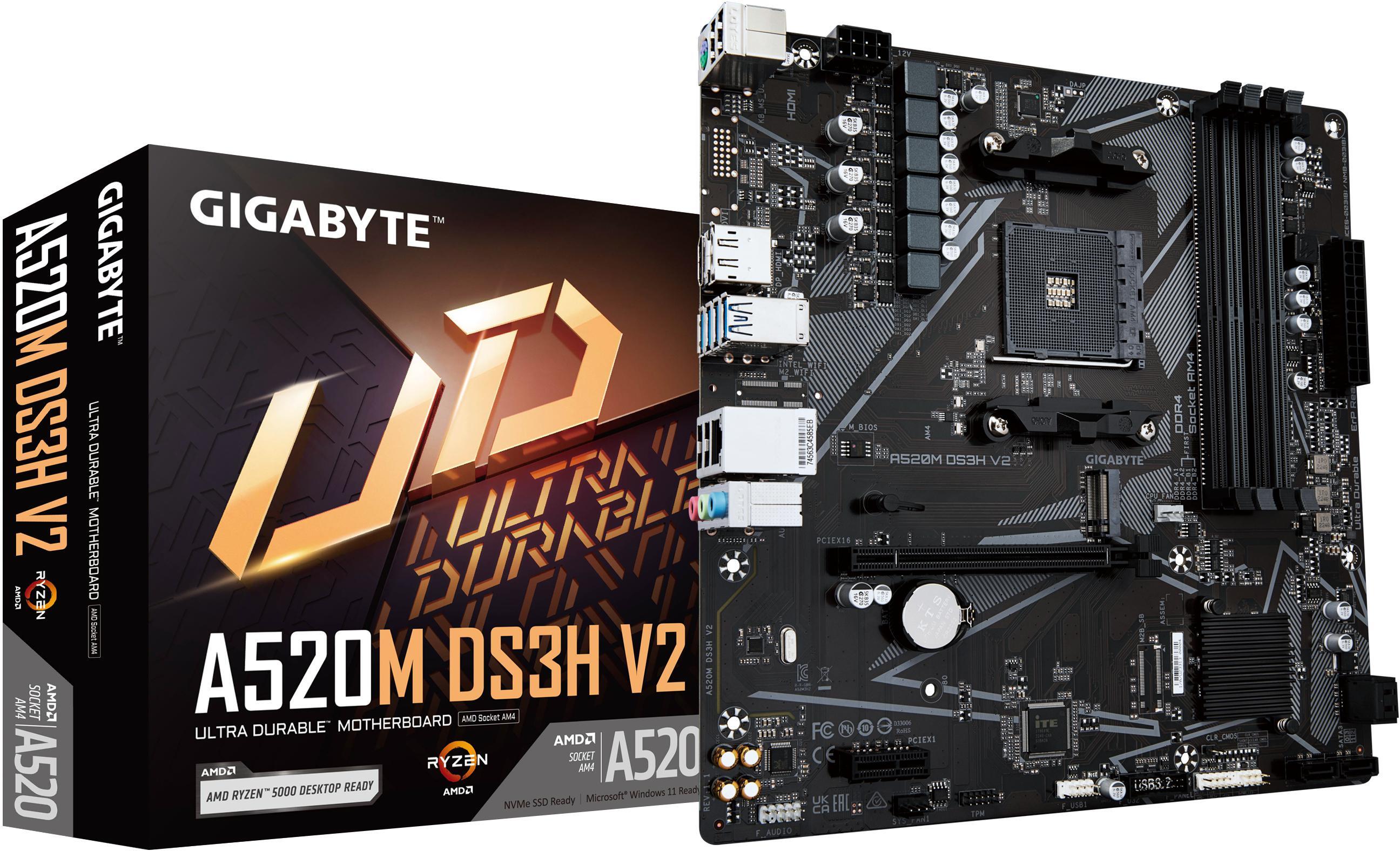 Gigabyte - Motherboard Gigabyte A520M DS3H V2