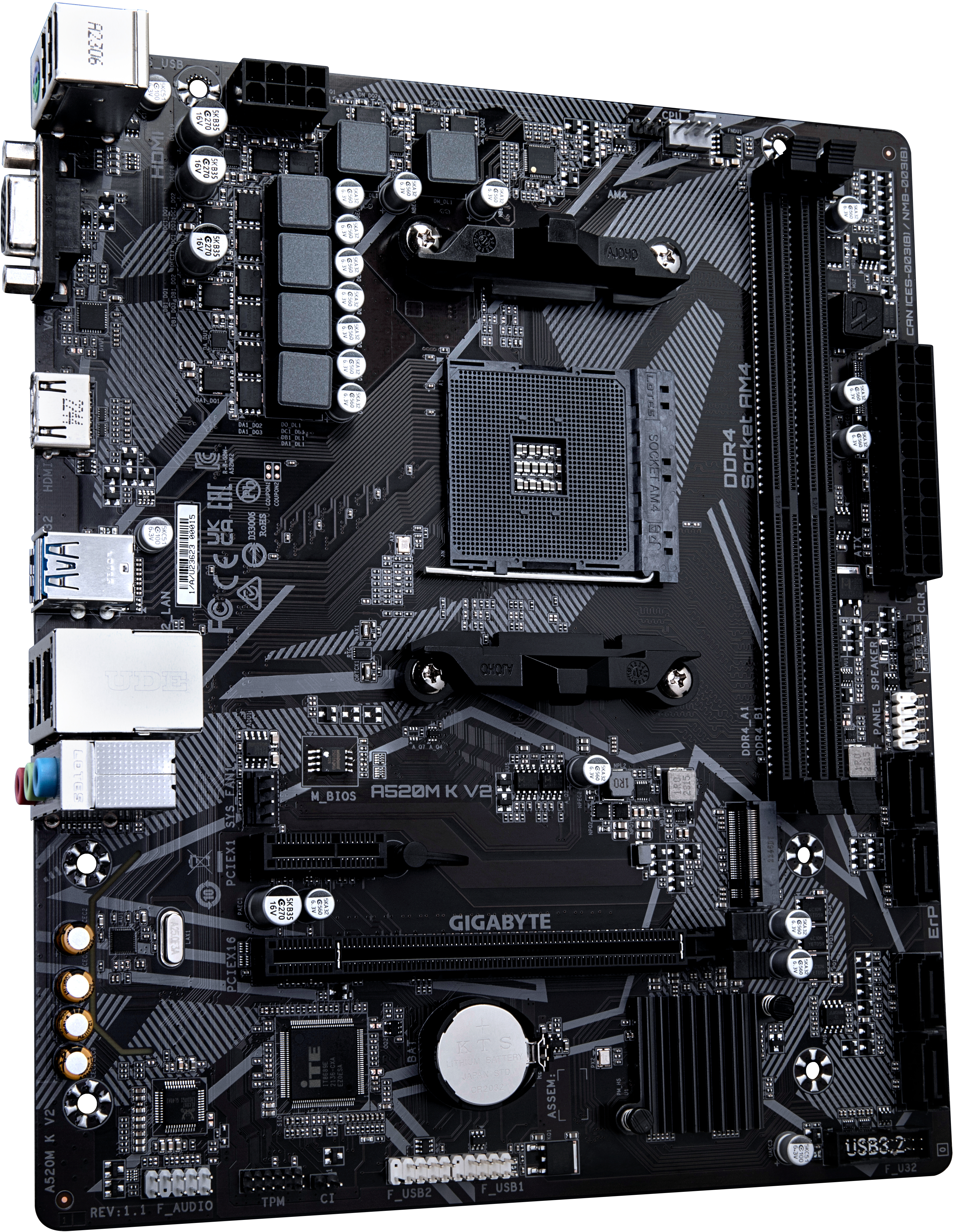 Gigabyte - Motherboard Gigabyte A520M-K V2