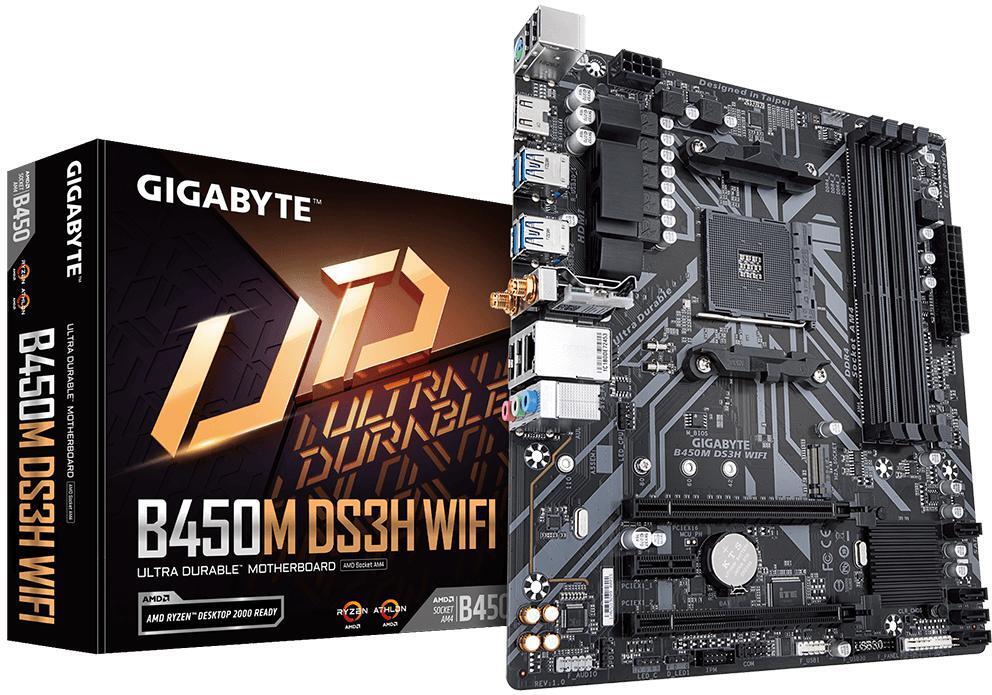 Gigabyte - Motherboard Gigabyte B450M DS3H WiFi