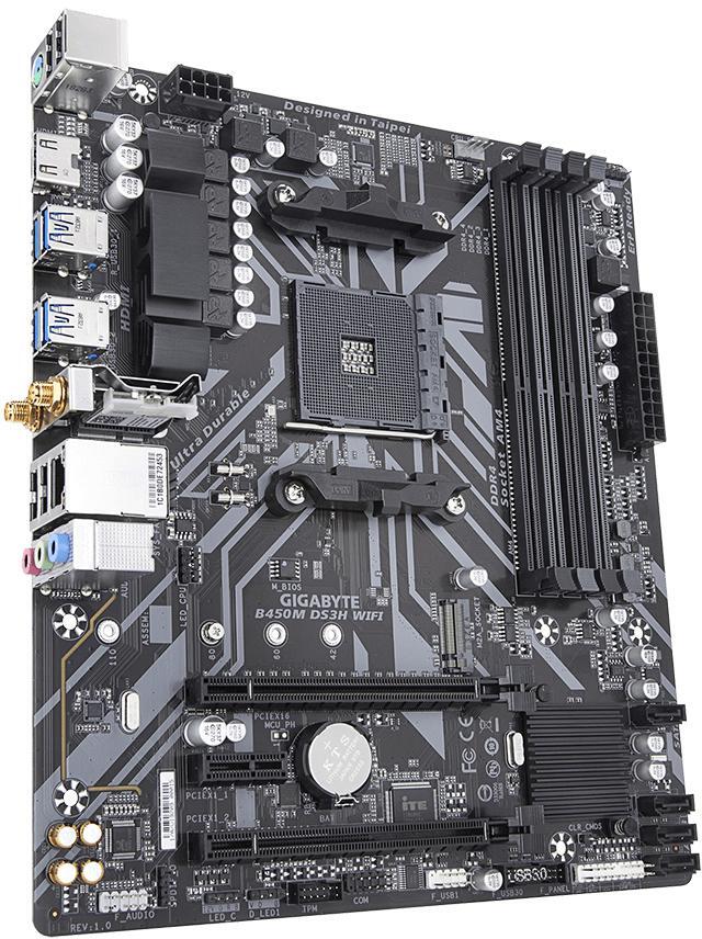 Gigabyte - Motherboard Gigabyte B450M DS3H WiFi