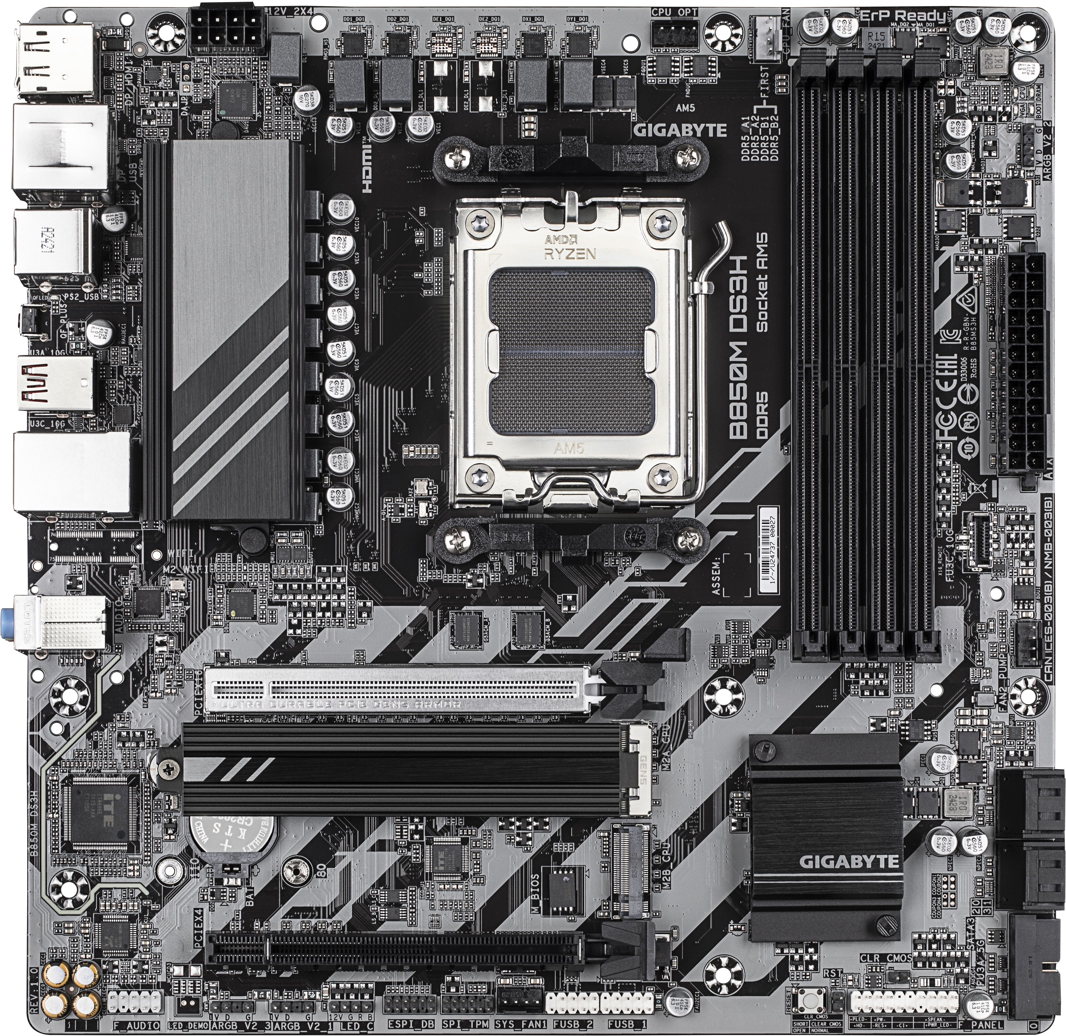 Gigabyte - Motherboard Gigabyte B850M DS3H