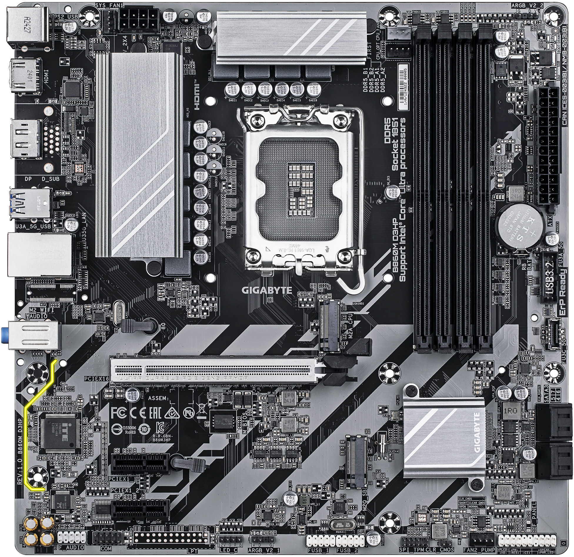 Gigabyte - Motherboard Gigabyte B860M D3HP