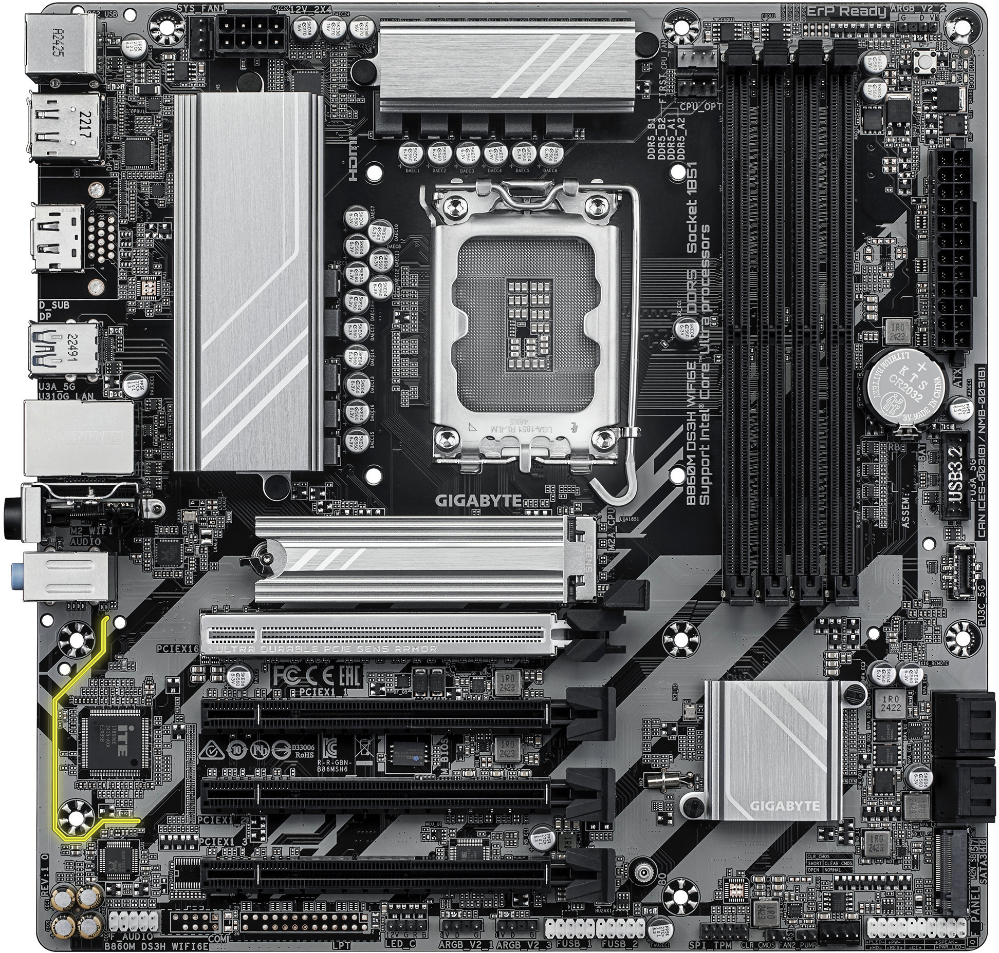 Gigabyte - Motherboard Gigabyte B860M DS3H WIFI6E