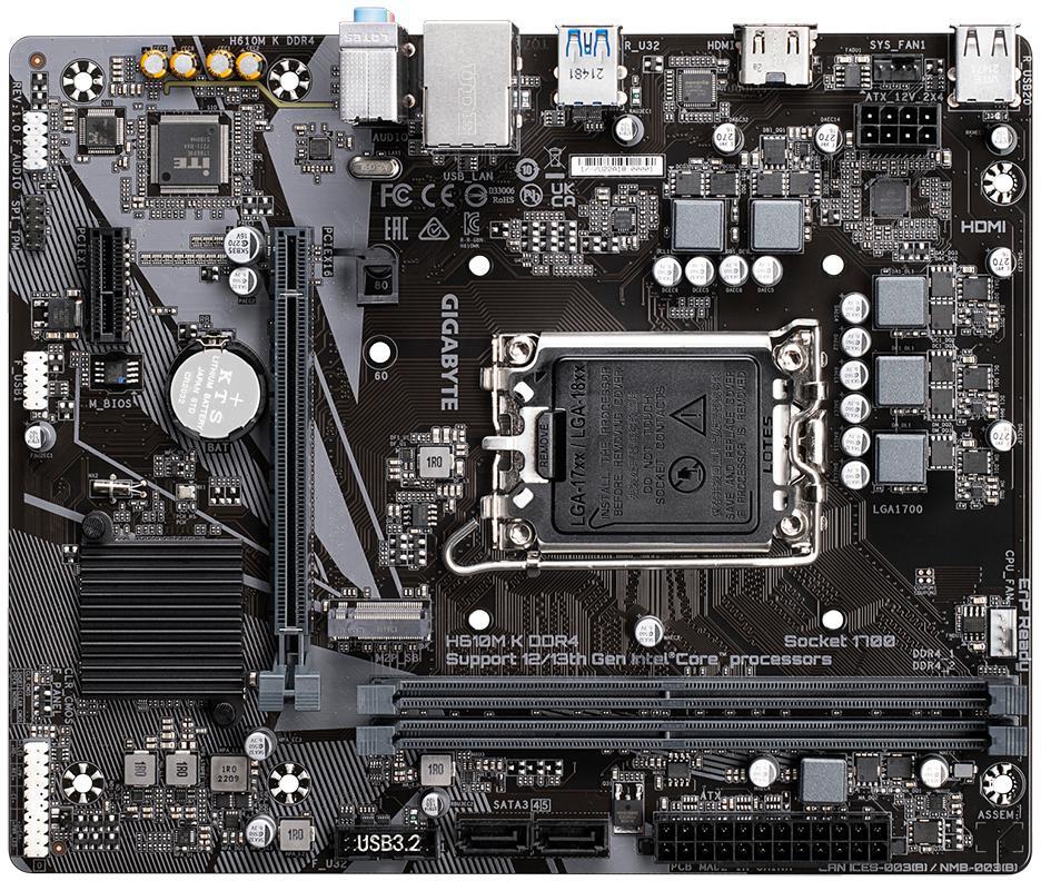 Gigabyte - Motherboard Gigabyte H610M K DDR4