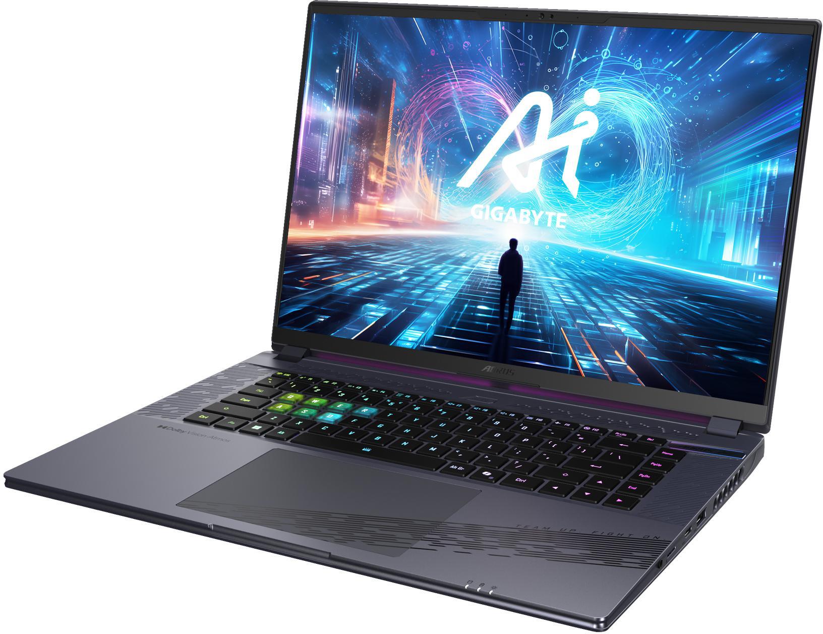 Gigabyte - Portátil Gigabyte AORUS 16X ASG-53PTC64SH 16" i7-14650H 32GB DDR5 1TB RTX 4070 QHD+ 165Hz W11