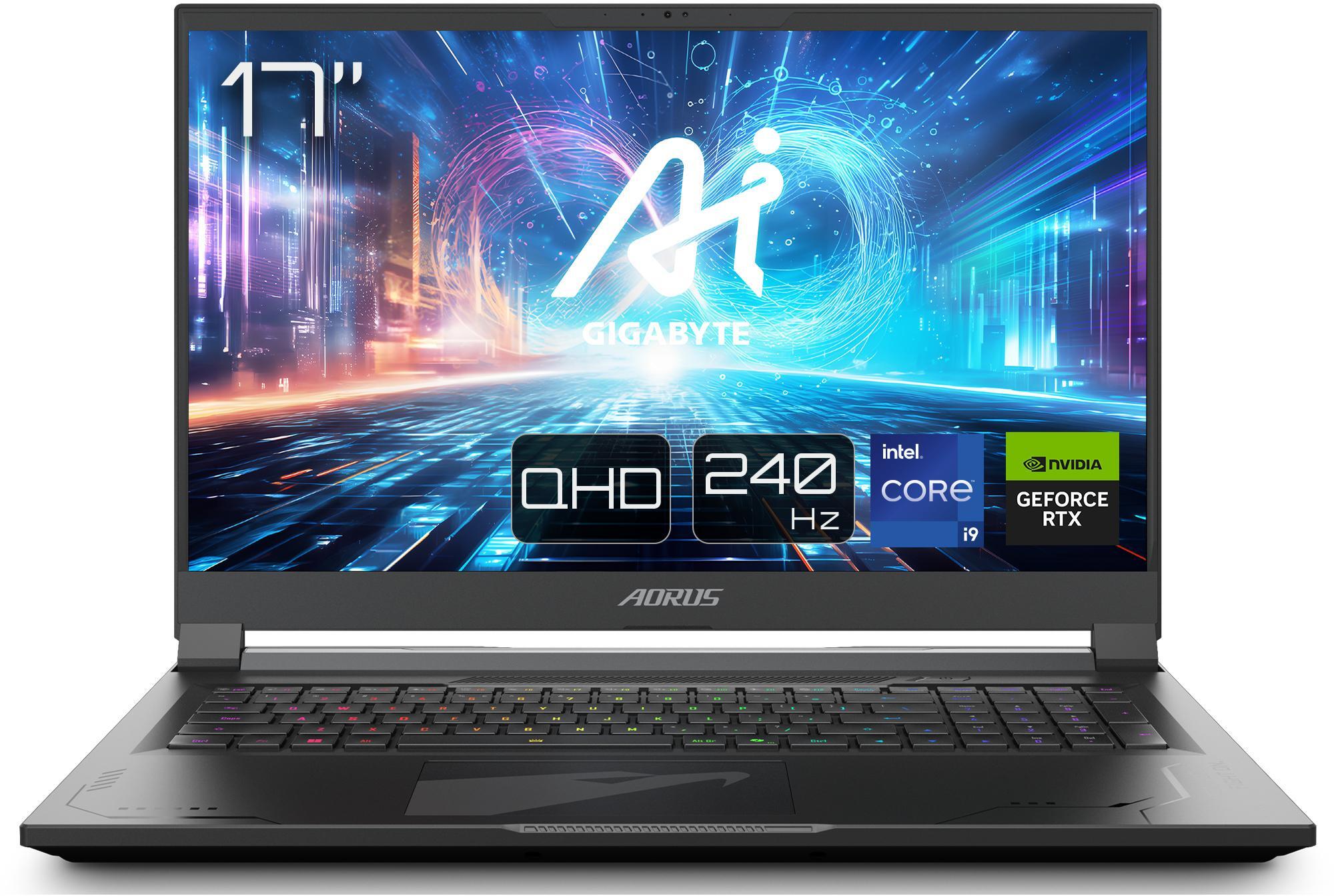 Gigabyte - Portátil Gigabyte AORUS 17X AZF-D5PT665SH 17" i9-13980HX 32GB DDR5 2x1TB RTX 4090 QHD+ 240Hz W11