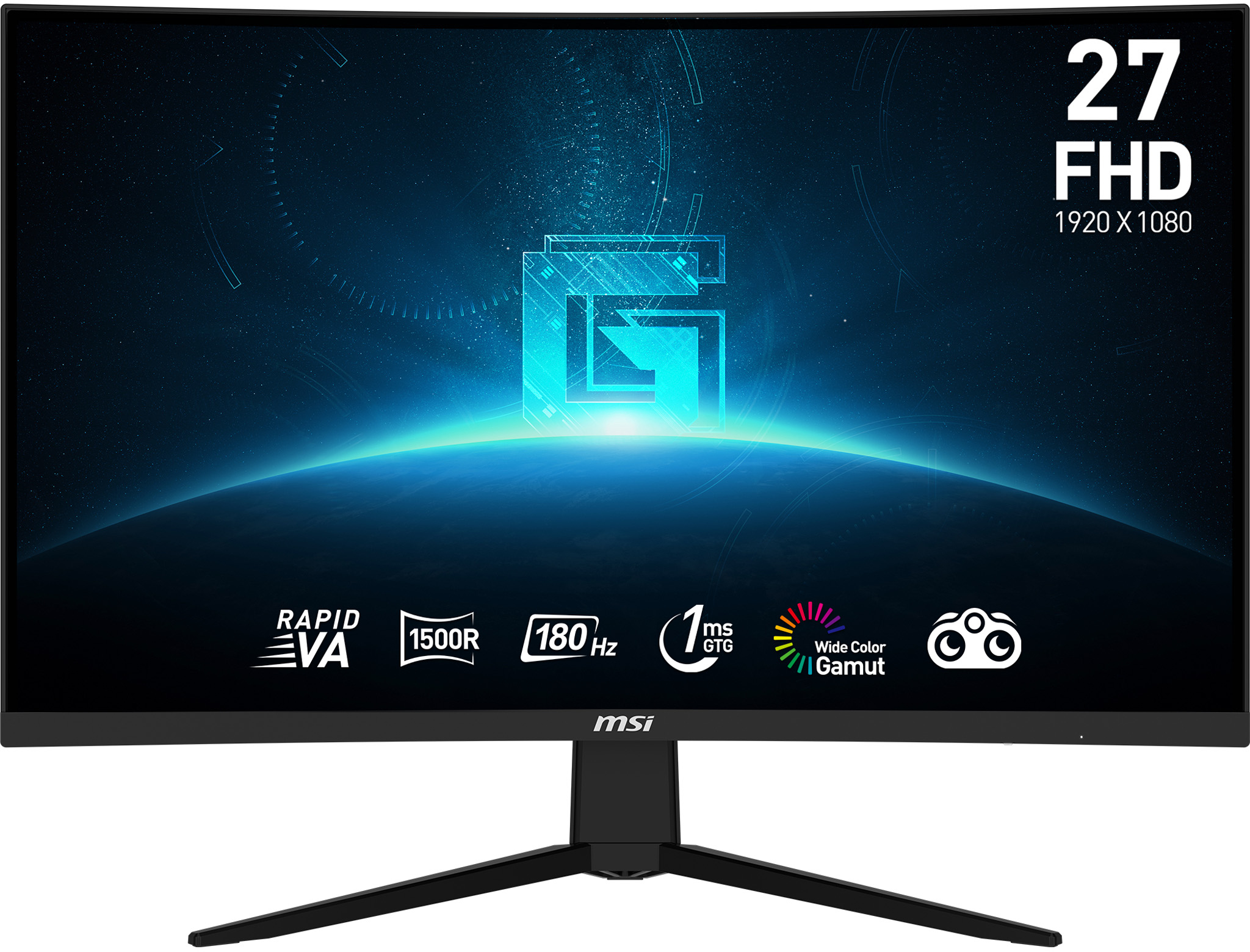 MSI - Monitor Curvo MSI 27" G27C3F VA FHD 180Hz 1ms FreeSync Premium