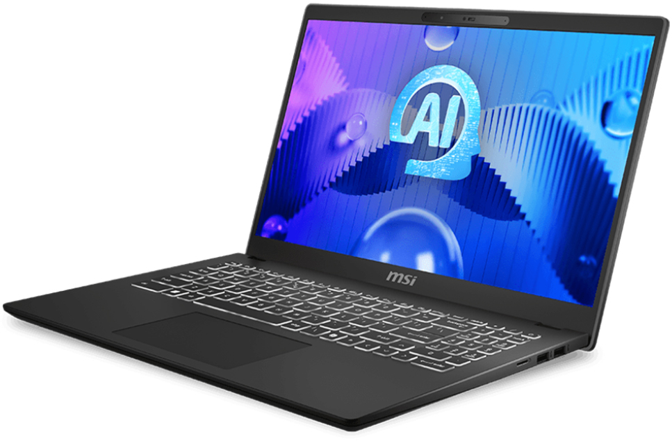 MSI - Portátil MSI Modern 15 H AI C1MG-069XPT 15.6" Ultra 7 155H 32GB DDR5 1TB Arc Graphics