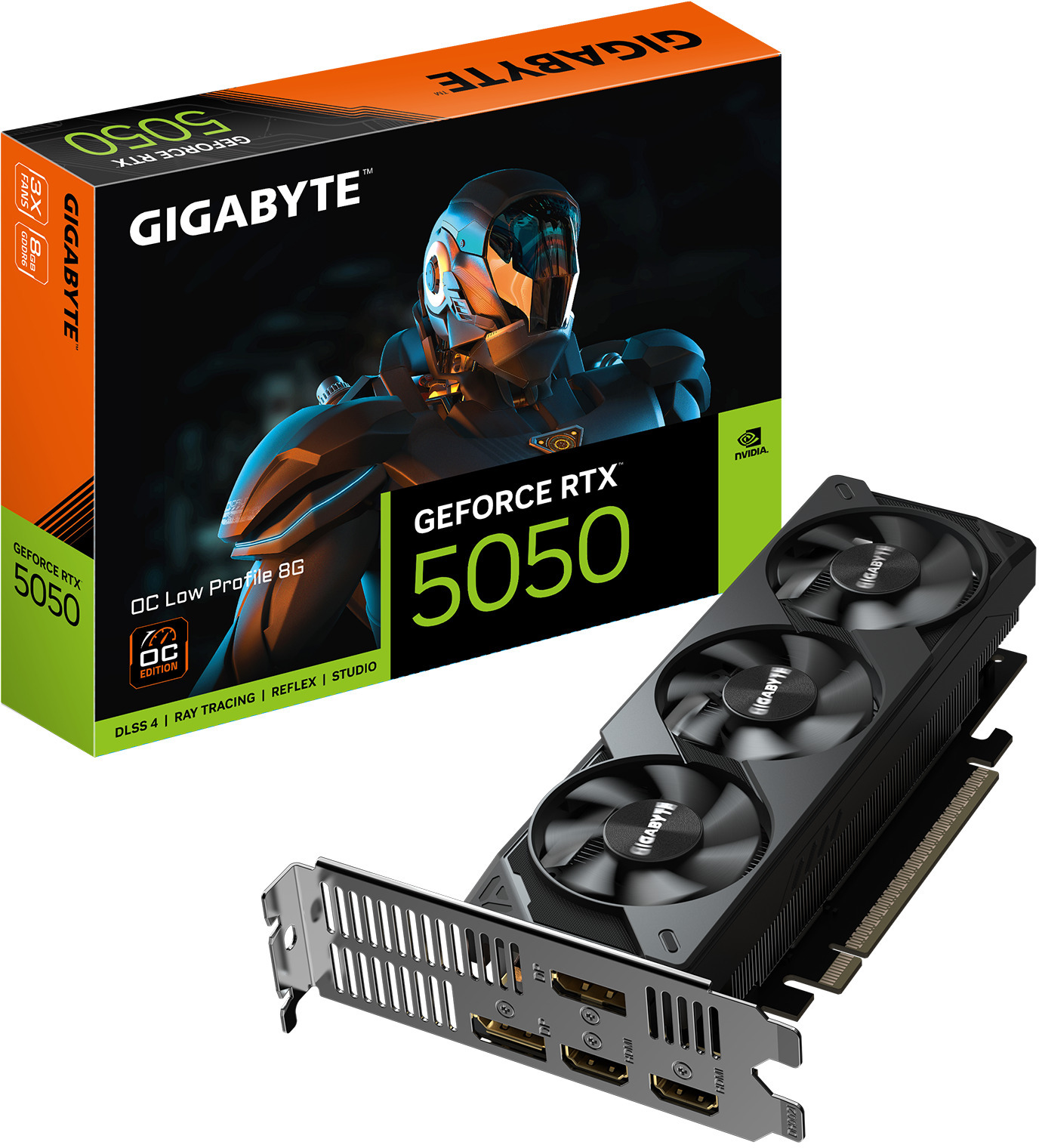 Gigabyte - Gráfica Gigabyte GeForce® RTX 5050 OC LP 8GB GDDR6 DLSS4