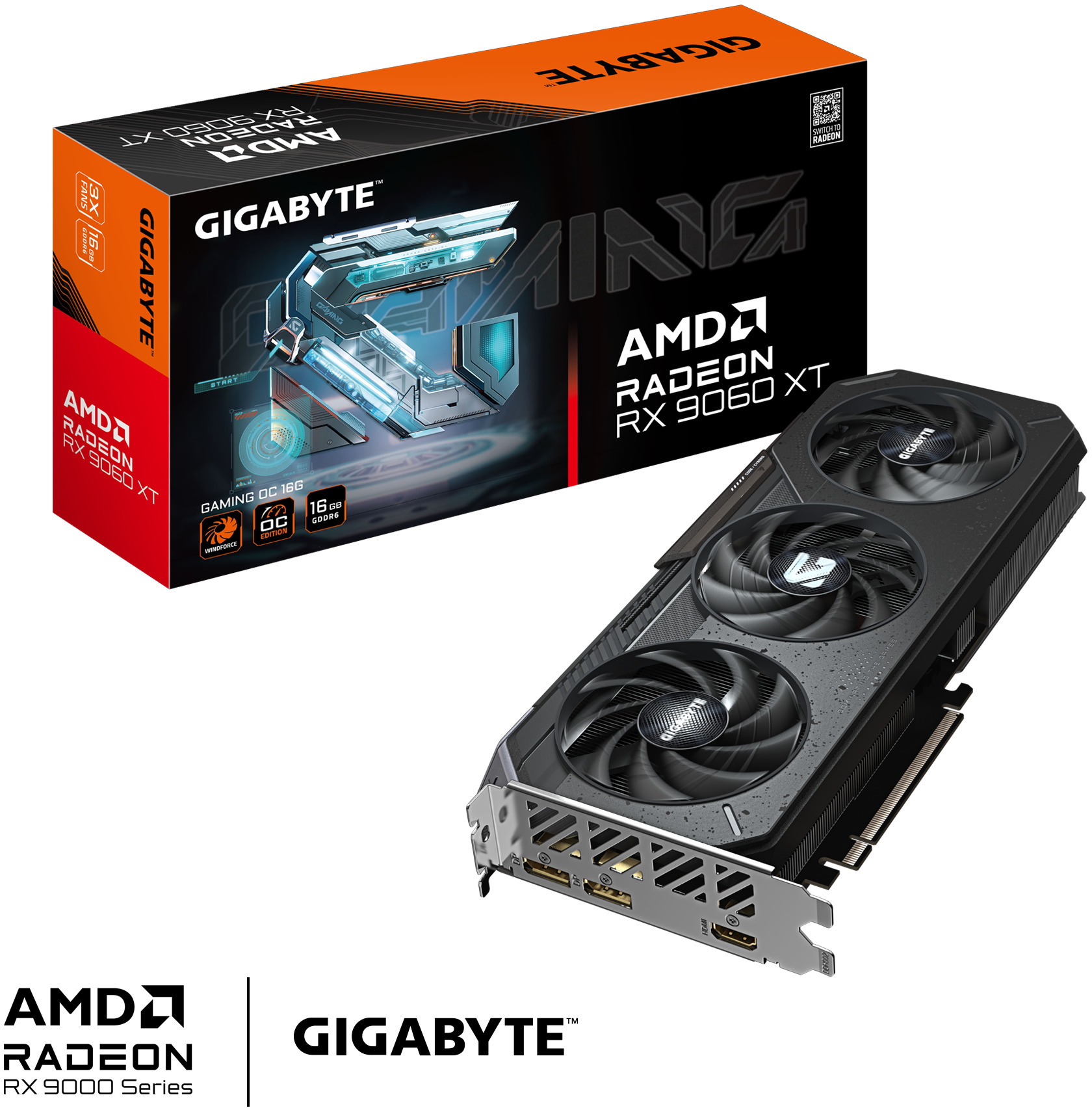 Gigabyte - Gráfica Gigabyte Radeon RX 9060 XT Gaming OC 16GB GDDR6
