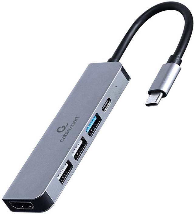 HUB USB Gembird USB-C 5-in-1 > 1x USB (Gen 1) + 2x USB 2.0 + 1x USB-C (PD 87W) + 1x HDMI