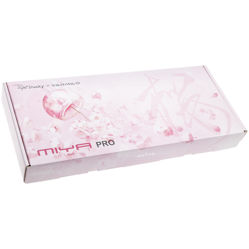 Ducky - Teclado Ducky Miya Pro Sakura SF 65% MX-Red Pink LED PBT - Mecânico (US)