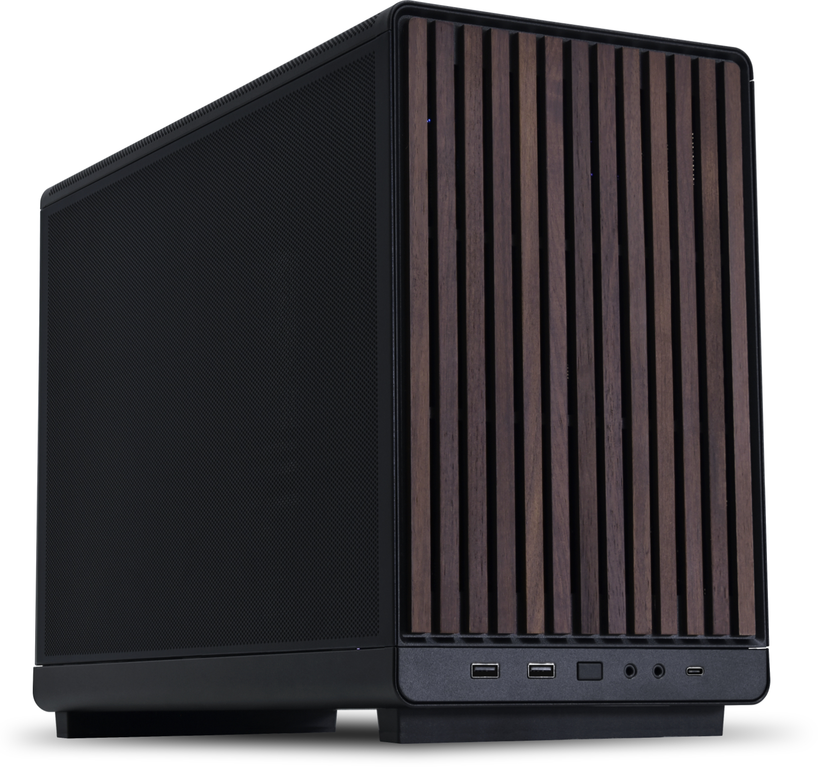 Picture of Picture of Caixa Micro-ATX Lian Li x Dan Cases A3 Preta Madeira Vidro Temperado