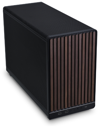 Lian Li - Caixa Micro-ATX Lian Li x Dan Cases A3 Preta Madeira Vidro Temperado