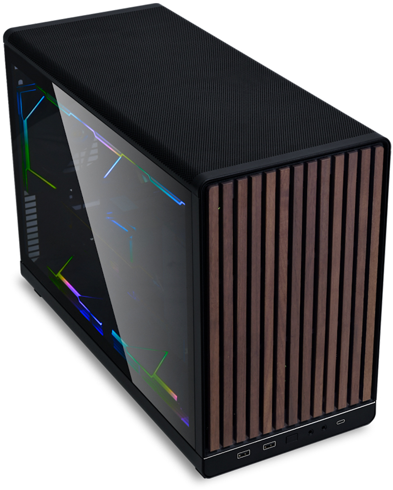 Lian Li - Caixa Micro-ATX Lian Li x Dan Cases A3 Preta Madeira