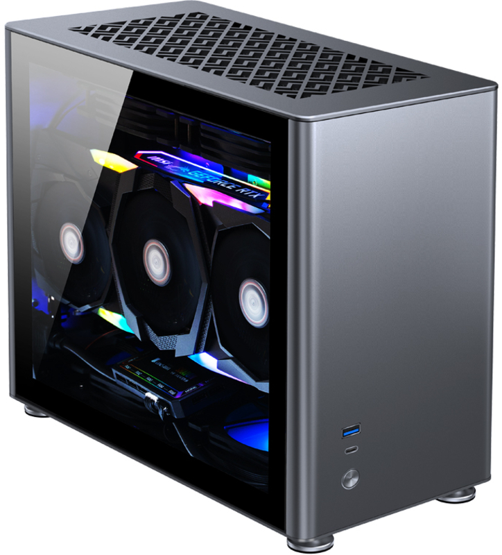 Jonsbo - ** B Grade ** Caixa Mini-ITX Jonsbo A4 Vidro Temperado, Cinzenta