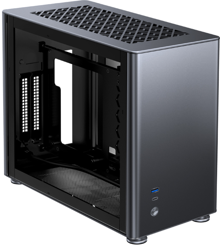 Jonsbo - ** B Grade ** Caixa Mini-ITX Jonsbo A4 Vidro Temperado, Cinzenta