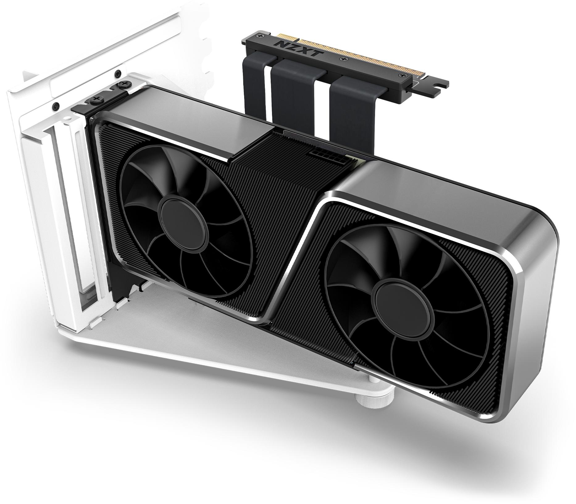 NZXT - Vertical GPU Mounting NZXT ( H5 / H7 / H9 ) Branco 175mm