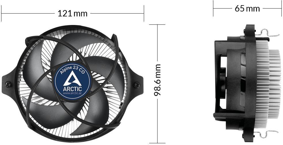  - Cooler CPU Arctic Alpine 23 CO 90MM AM4/AM5