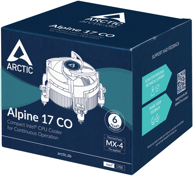 Arctic - Cooler CPU Arctic Alpine 17 CO 92MM LGA 1700