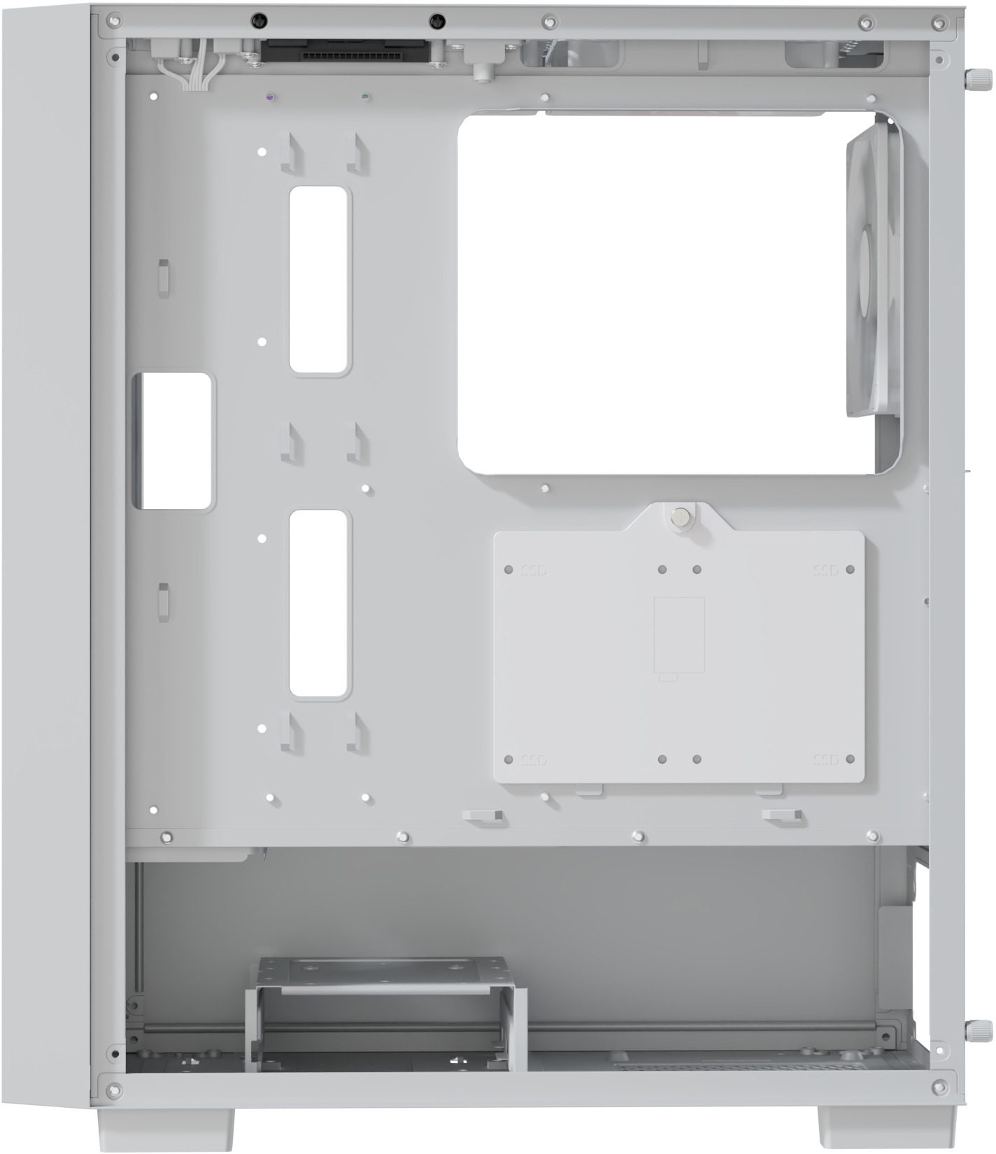 Aerocool - Caixa ATX Aerocool B508A Flow ARGB Vidro Temperado Branco