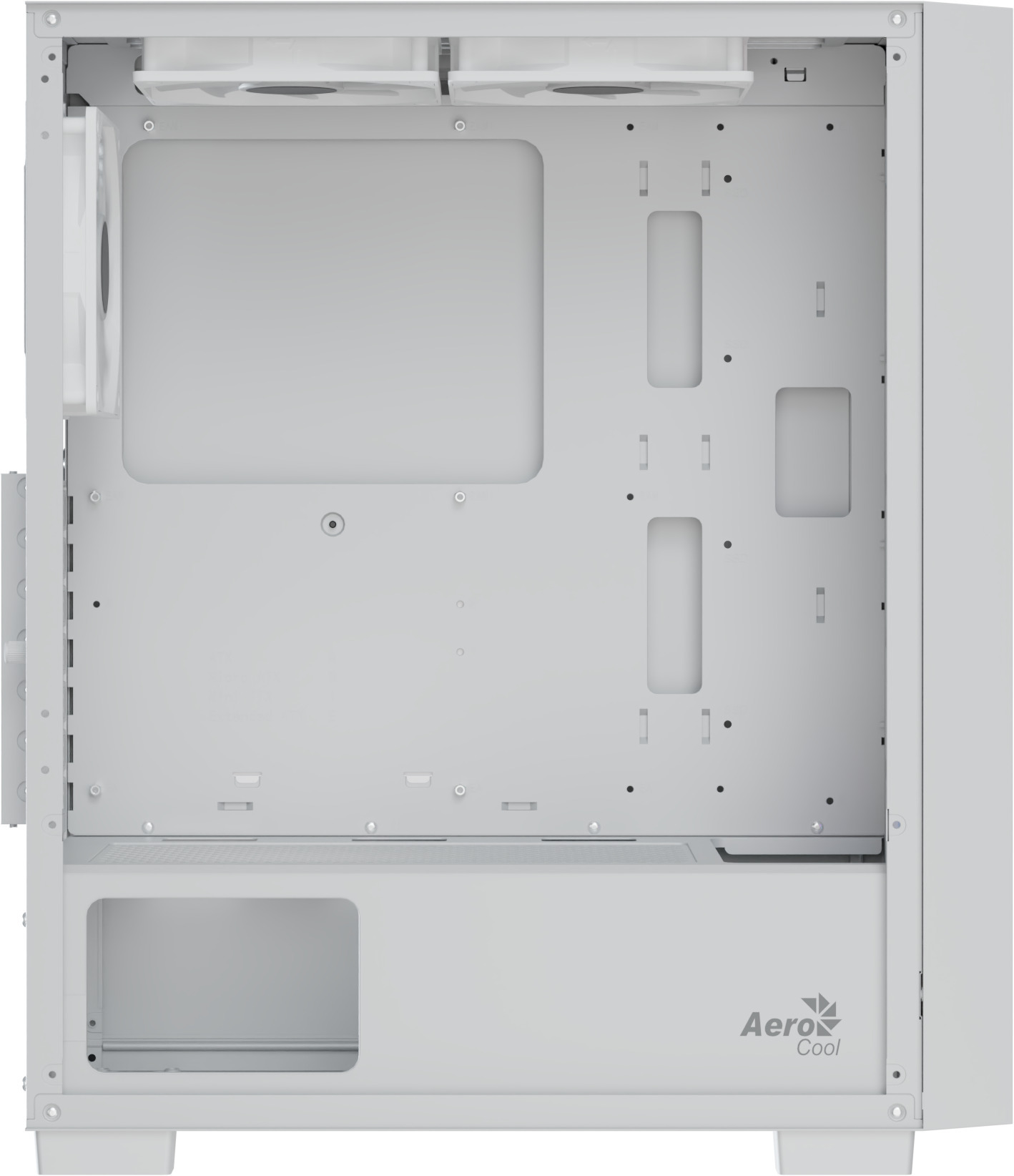 Aerocool - Caixa ATX Aerocool B509A Flow ARGB Vidro Temperado Branco