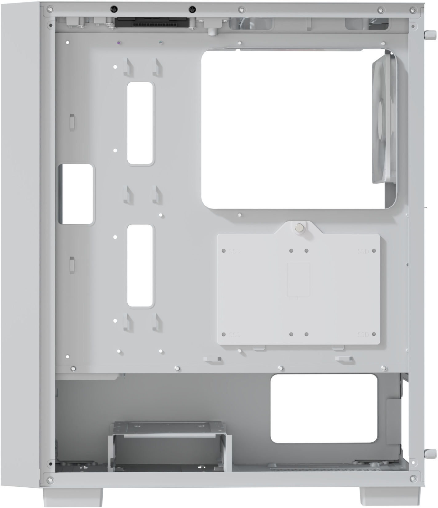 Aerocool - Caixa ATX Aerocool B509A Flow ARGB Vidro Temperado Branco