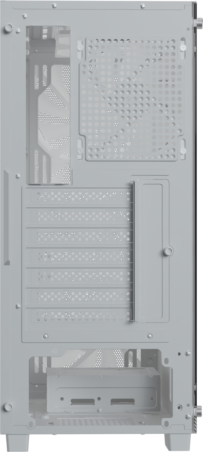 Aerocool - Caixa ATX Aerocool B509A Flow ARGB Vidro Temperado Branco