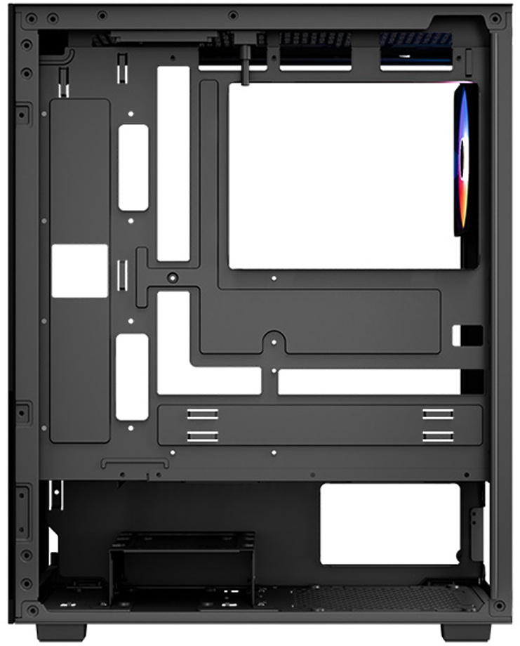 Aerocool - Caixa ATX Aerocool Pivot Vidro Temperado Preto