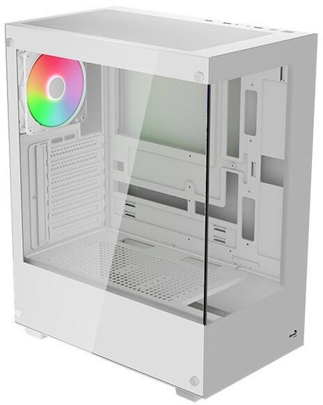 Aerocool - Caixa ATX Aerocool Pivot Vidro Temperado Branco