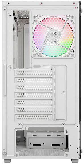 Aerocool - Caixa ATX Aerocool Pivot Vidro Temperado Branco