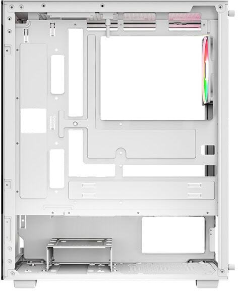 Aerocool - Caixa ATX Aerocool Pivot Vidro Temperado Branco