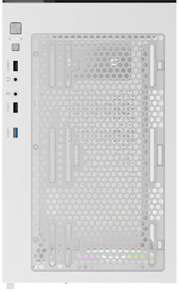 Aerocool - Caixa ATX Aerocool Pivot Vidro Temperado Branco