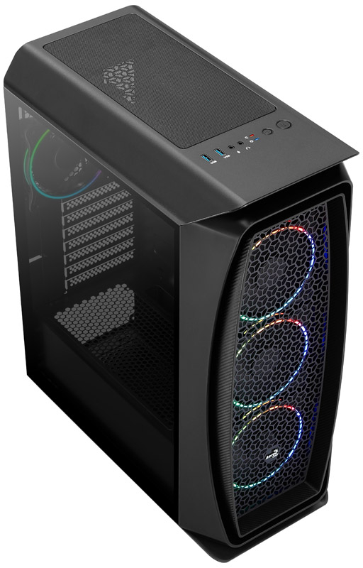 Aerocool - Caixa ATX Aerocool Aero One Eclipse ARGB Vidro Temperado Preto