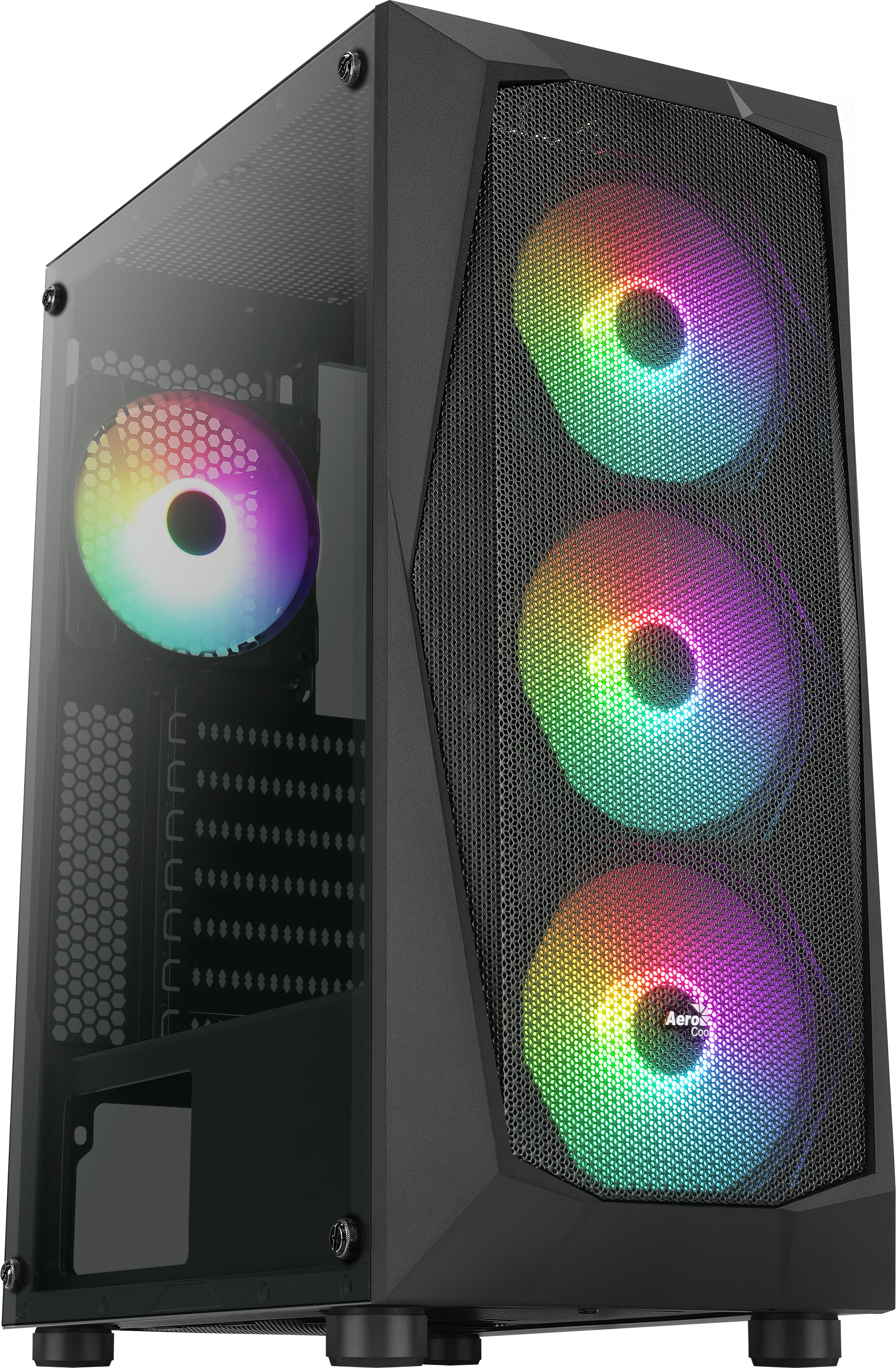 Aerocool - ** B Grade **  Caixa ATX Aerocool Falcon V1 , Janela, 4x Ventoinhas FRGB Incluidas