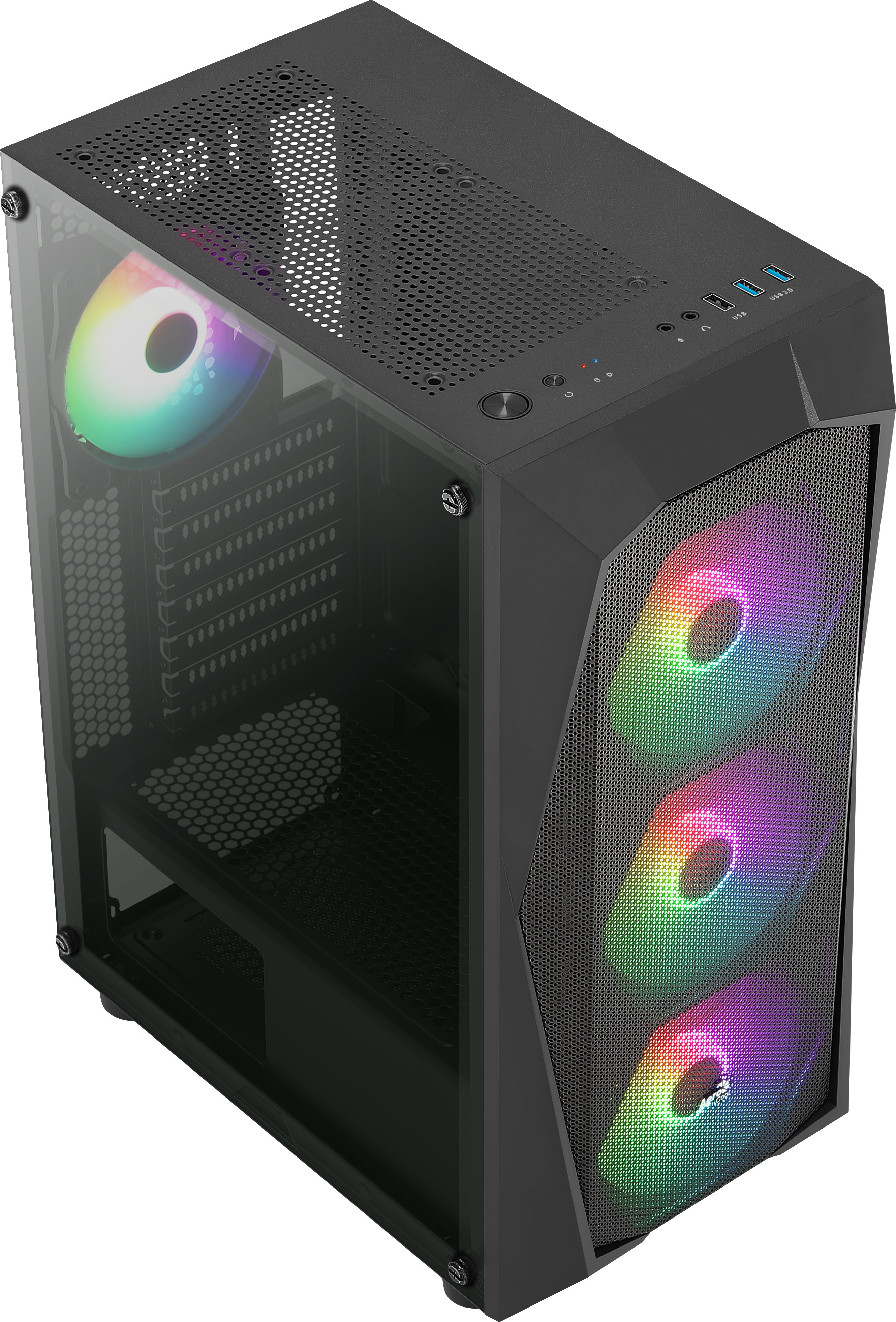 Aerocool - ** B Grade **  Caixa ATX Aerocool Falcon V1 , Janela, 4x Ventoinhas FRGB Incluidas