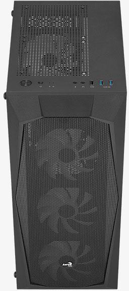 Aerocool - Caixa ATX Aerocool Falcon ARGB Vidro Temperado Preto