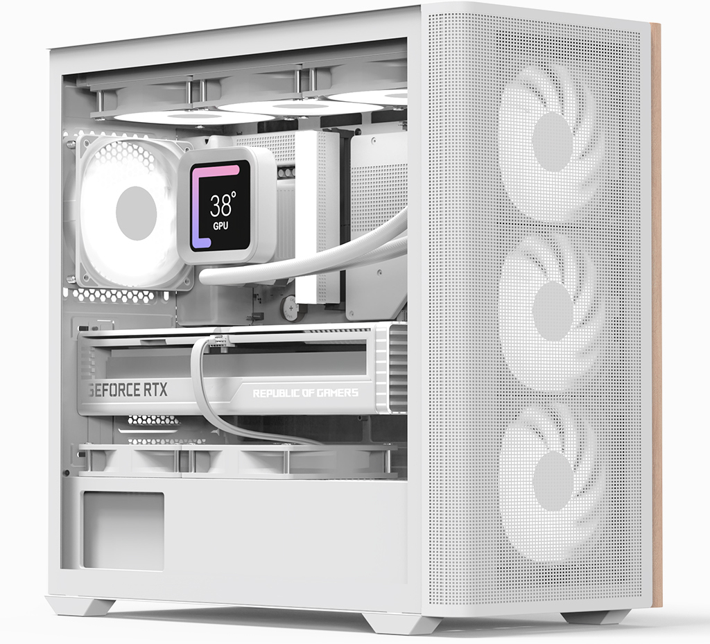 Aerocool - Caixa Micro-ATX Aerocool D301A ARGB Vidro Temperado Branco
