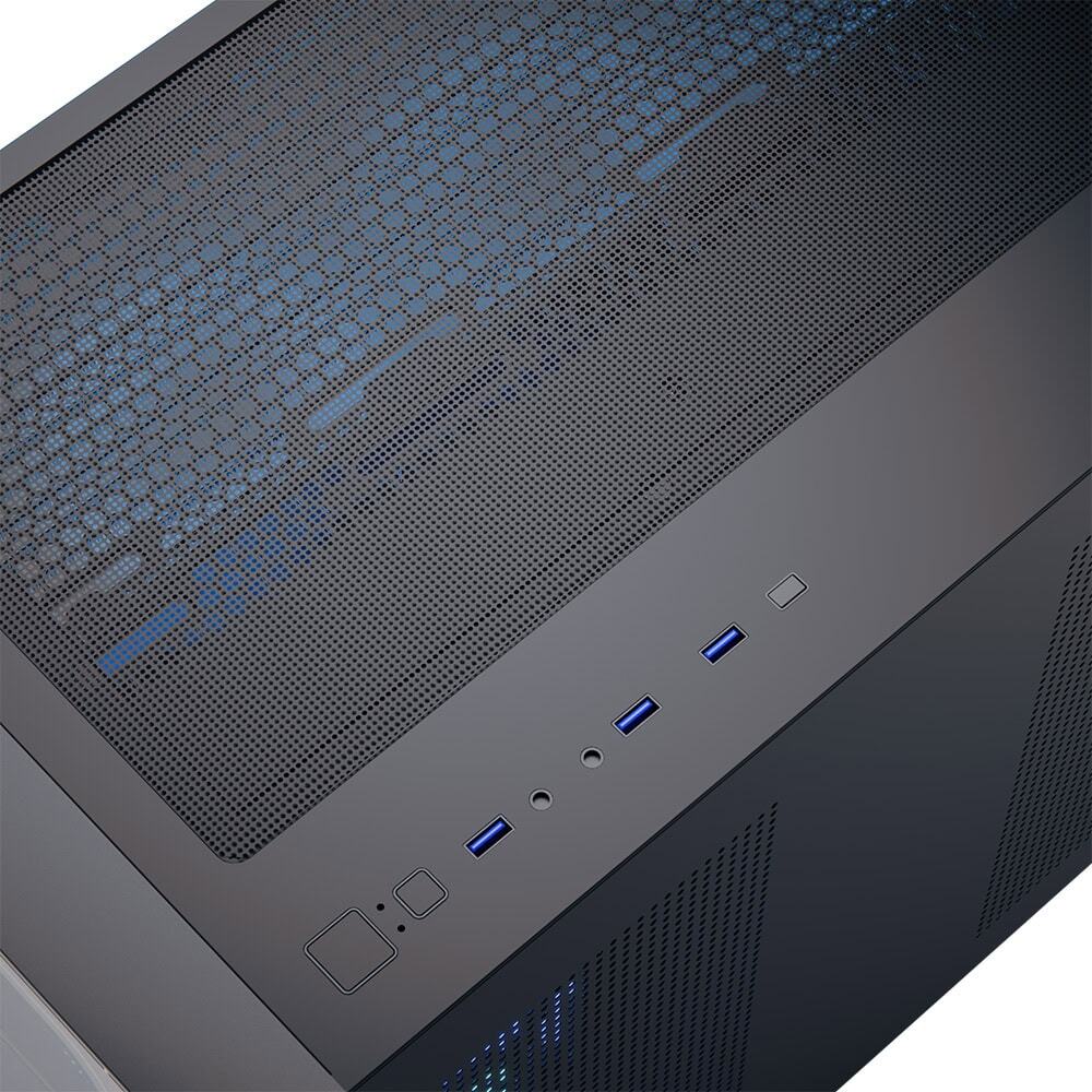 Aerocool - Caixa Micro-ATX Aerocool P300C ARGB Vidro Temperado Preto