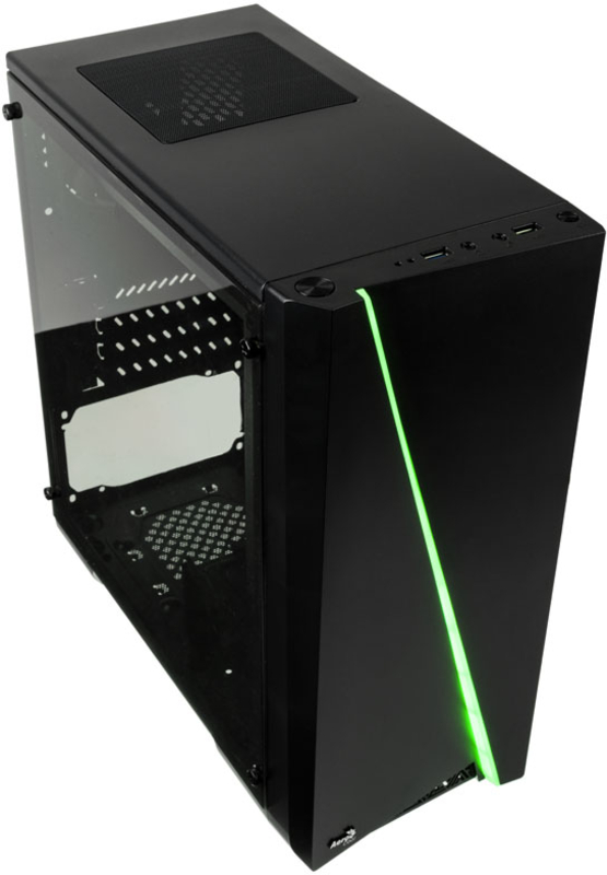 Caixa Micro-ATX Aerocool Cylon Mini RGB Preta, Janela Acrilico