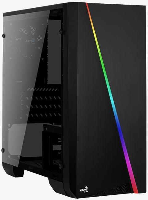 Caixa Micro-ATX Aerocool Cylon Mini RGB Vidro Temperado Preto