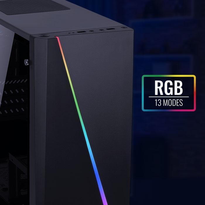 Aerocool - Caixa Micro-ATX Aerocool Cylon Mini RGB Vidro Temperado Preto