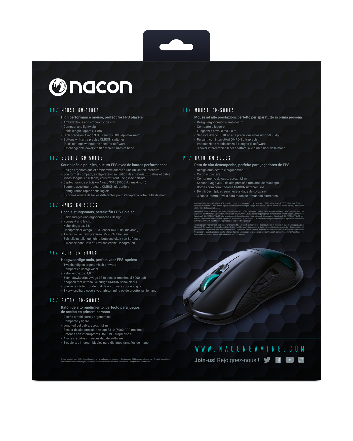 Nacon - Rato Nacon GM-500