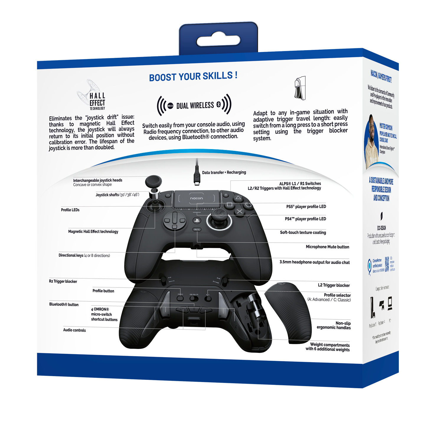 Nacon - Gamepad Nacon Revolution 5 Pro Preto