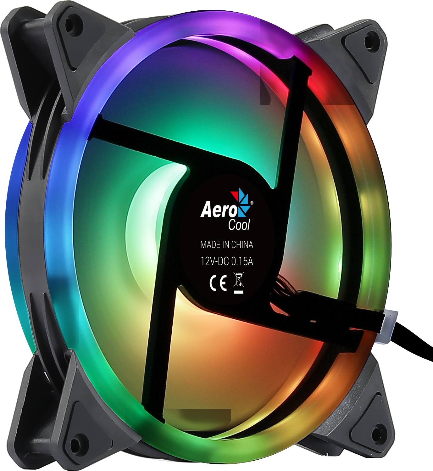 Aerocool - Ventoinha Aerocool Duo 14 ARGB Preto 140mm