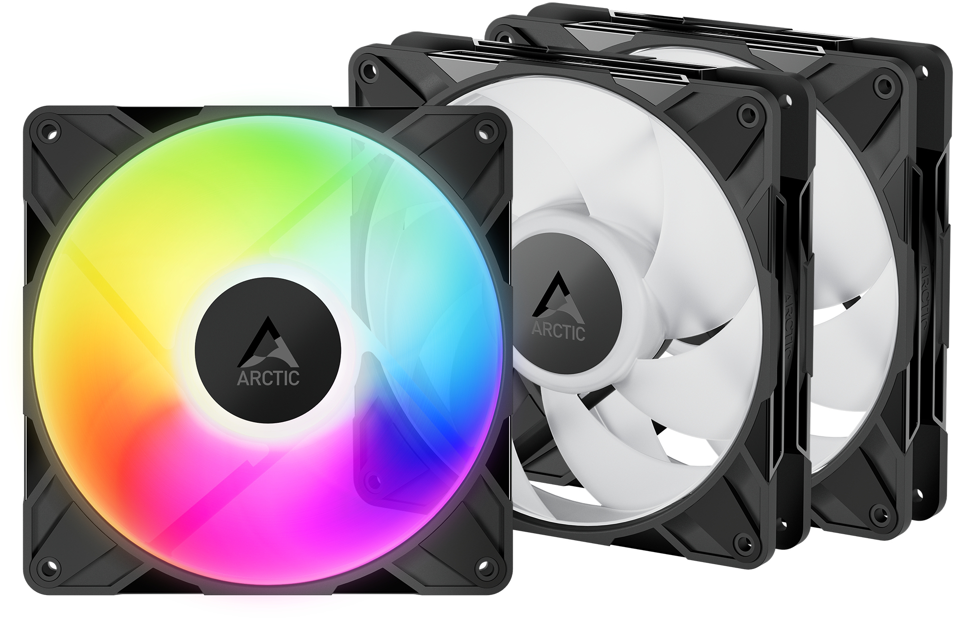 Picture of Picture of Ventoinha Arctic P14 PRO PWM A-RGB 140mm - Preto (Pack 3)