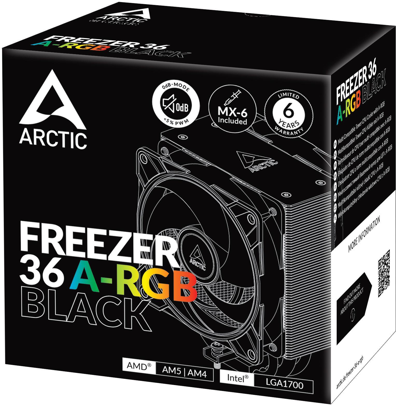 Arctic - Cooler CPU Arctic Freezer 36 ARGB Black - 120mm