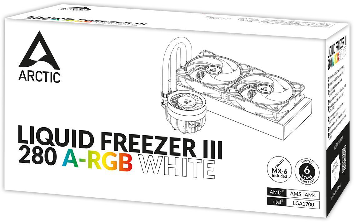 Arctic - ** B Grade ** Water Cooler CPU AIO Arctic Liquid Freezer III White - 280m