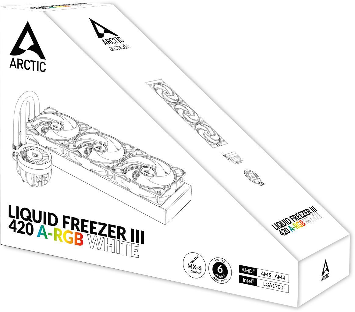 Arctic - ** B Grade ** Water Cooler CPU AIO Arctic Liquid Freezer III White - 420mm